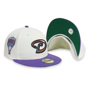 Vintage 1998 MLB Arizona Diamond Backs Inaugural Season Snap Back Hat (Stain at